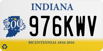 IN license plate 976KWV