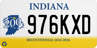 IN license plate 976KXD