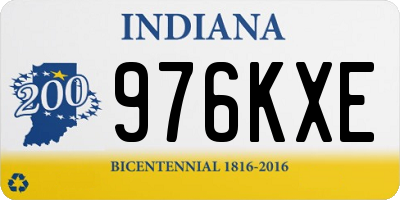 IN license plate 976KXE