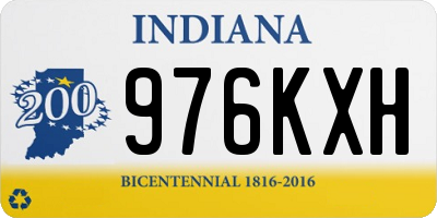 IN license plate 976KXH