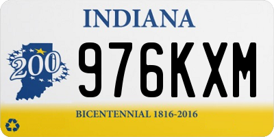 IN license plate 976KXM