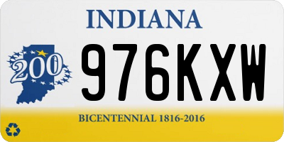 IN license plate 976KXW