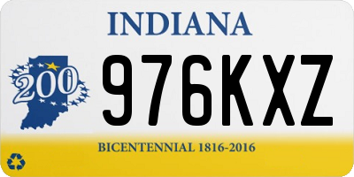 IN license plate 976KXZ