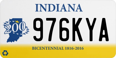 IN license plate 976KYA