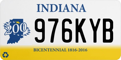 IN license plate 976KYB
