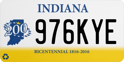 IN license plate 976KYE
