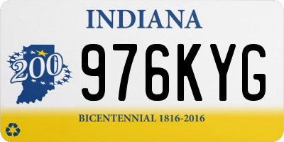 IN license plate 976KYG