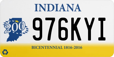 IN license plate 976KYI
