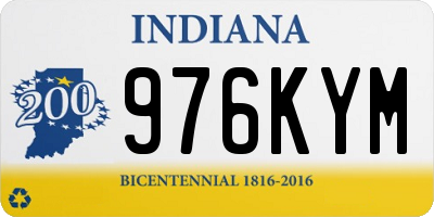 IN license plate 976KYM