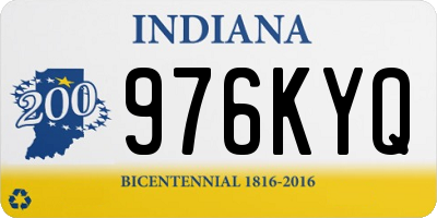 IN license plate 976KYQ