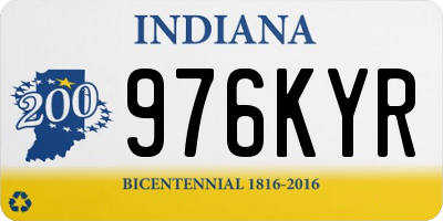 IN license plate 976KYR