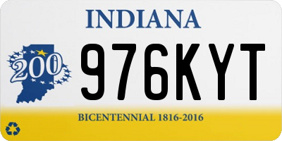 IN license plate 976KYT