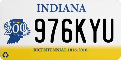 IN license plate 976KYU