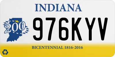 IN license plate 976KYV