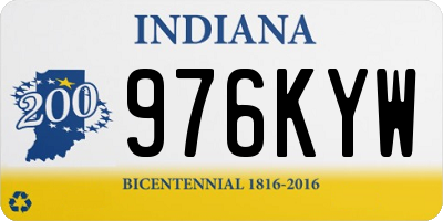 IN license plate 976KYW