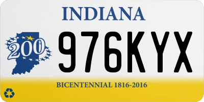 IN license plate 976KYX
