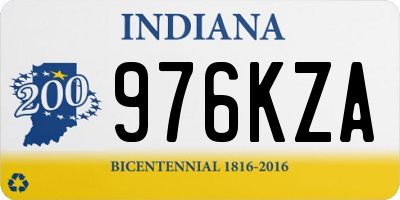 IN license plate 976KZA