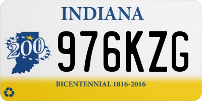 IN license plate 976KZG