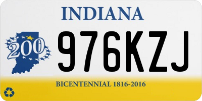 IN license plate 976KZJ