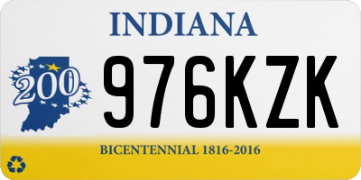 IN license plate 976KZK