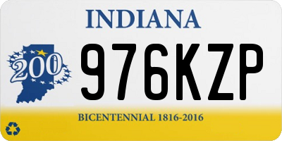 IN license plate 976KZP