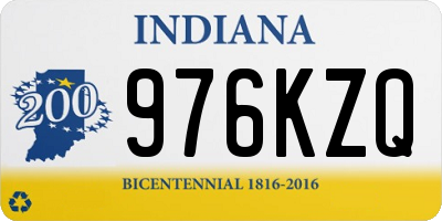 IN license plate 976KZQ
