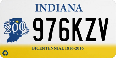 IN license plate 976KZV