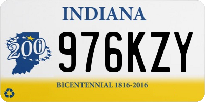 IN license plate 976KZY