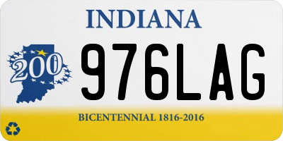 IN license plate 976LAG