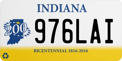 IN license plate 976LAI