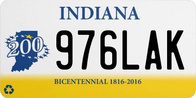 IN license plate 976LAK