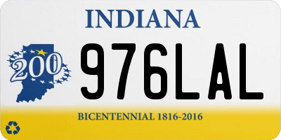IN license plate 976LAL