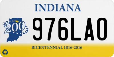 IN license plate 976LAO