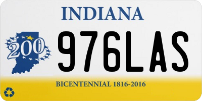 IN license plate 976LAS