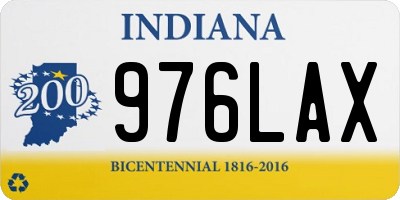 IN license plate 976LAX