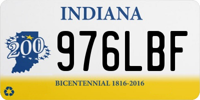 IN license plate 976LBF