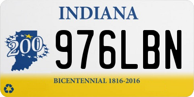 IN license plate 976LBN
