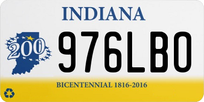 IN license plate 976LBO