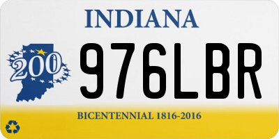 IN license plate 976LBR