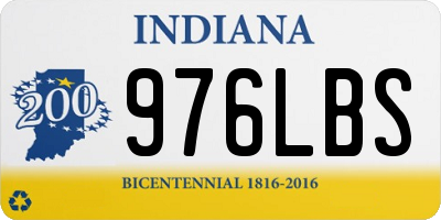 IN license plate 976LBS