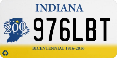 IN license plate 976LBT