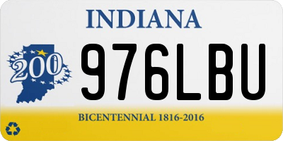 IN license plate 976LBU