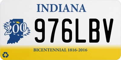IN license plate 976LBV