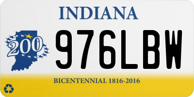 IN license plate 976LBW