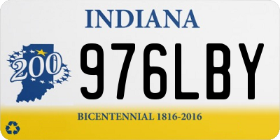 IN license plate 976LBY