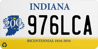 IN license plate 976LCA