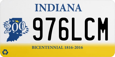 IN license plate 976LCM
