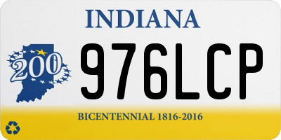 IN license plate 976LCP