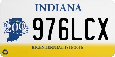 IN license plate 976LCX