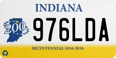 IN license plate 976LDA